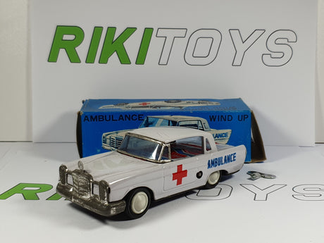 Mercedes Wind Up Ambulance Latta 1/28 Con Scatola