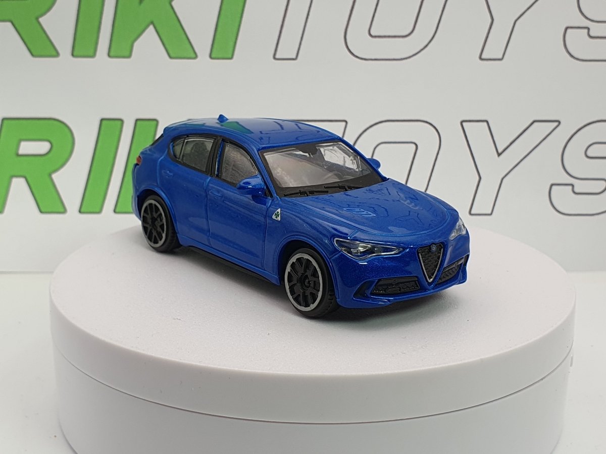 Alfa Romeo Stelvio Burago 1/43 Blu metallizzato - RikiToys - Burago#