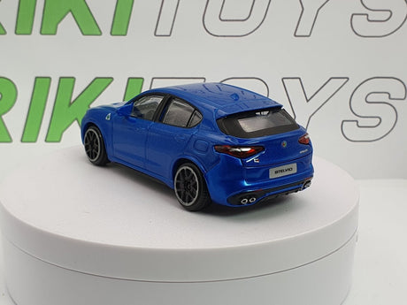 Alfa Romeo Stelvio Burago 1/43 Blu metallizzato - RikiToys - Burago#