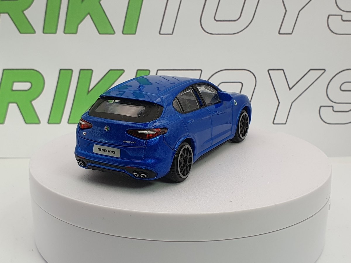 Alfa Romeo Stelvio Burago 1/43 Blu metallizzato - RikiToys - Burago#