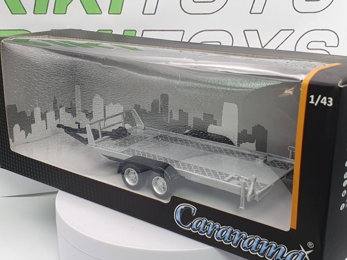 Carrello porta auto 2 assi Cararama 1/43 Argento - RikiToys - Cararama#