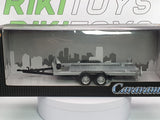 Carrello porta auto 2 assi Cararama 1/43 Argento - RikiToys - Cararama#