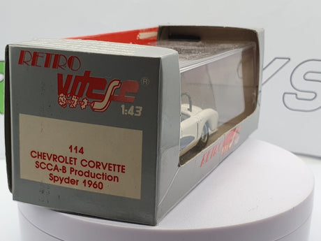 Chevrolet Corvette C1 SCCB Race Vitesse 1/43 Bianco - RikiToys - Vitesse#