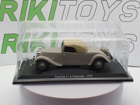 Citroen Traction 11A cabrio (1935) Edicola 1/43 Grigio - RikiToys - Edicola#