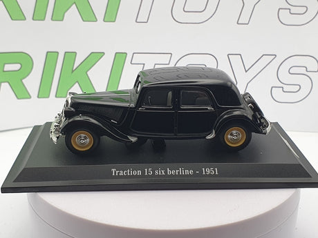 Citroen Traction Avant 15 Six Berline(1951) Atlas 1/43 Nero - RikiToys - Atlas#