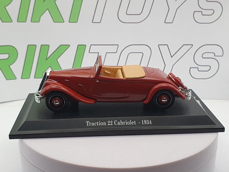 Citroen Traction Avant 22 Cabriolet Atlas 1/43 Amaranto - RikiToys - Atlas#