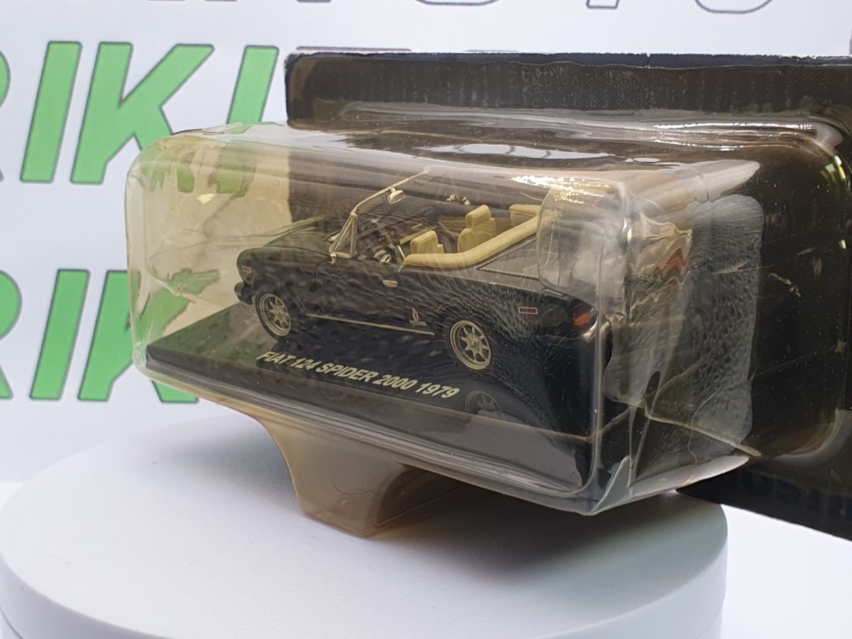 Fiat 124 Spider 2000 1979 Edicola 1/43 Nero - RikiToys - Edicola#