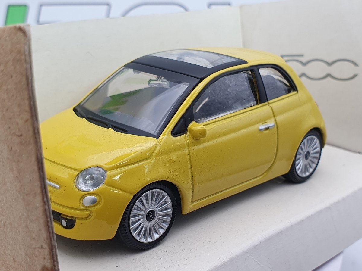 Fiat 500 (2007) MondoMotors 1/43 Giallo - RikiToys - MondoMotors#