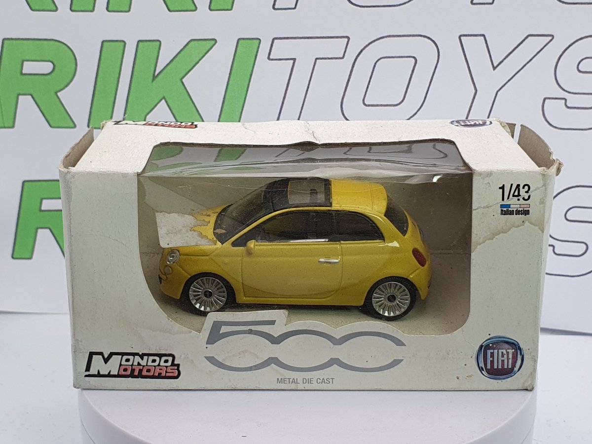 Fiat 500 (2007) MondoMotors 1/43 Giallo - RikiToys - MondoMotors#