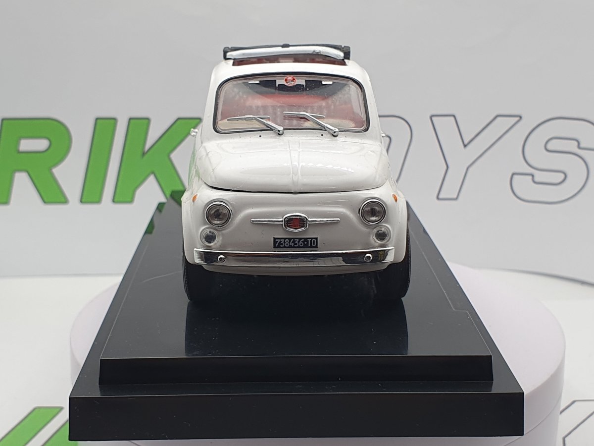 Fiat 500 F (1965) Edicola 1/24 Bianco - RikiToys - Edicola#