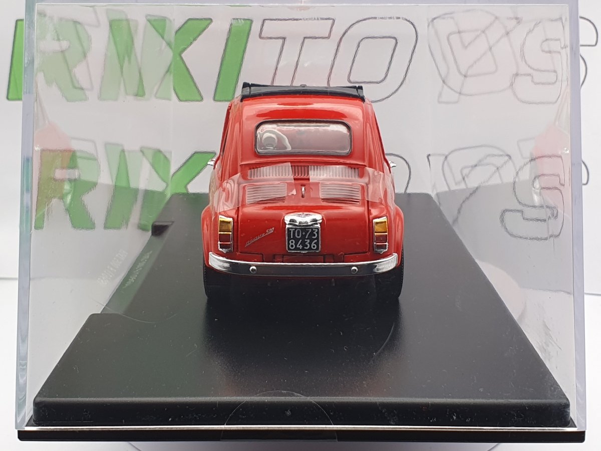 Fiat 500 F 1965 Leo Model 1/24 Rosso - RikiToys - Leo Model#