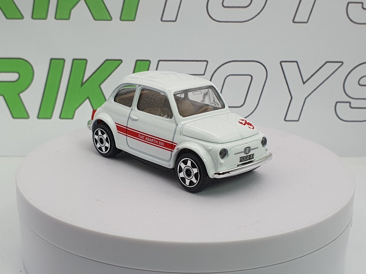 Fiat 500 F Abarth Burago 1/40 Bianco - RikiToys - Burago#