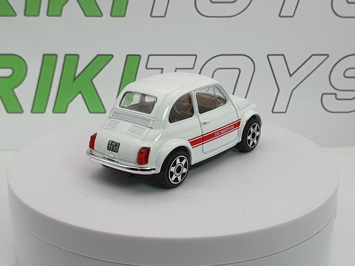 Fiat 500 F Abarth Burago 1/40 Bianco - RikiToys - Burago#