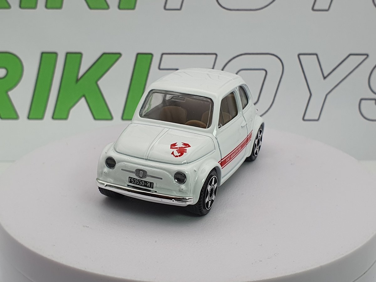 Fiat 500 F Abarth Burago 1/40 Bianco - RikiToys - Burago#