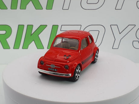 Fiat 500 F Abarth Burago 1/40 Rosso - RikiToys - Burago#