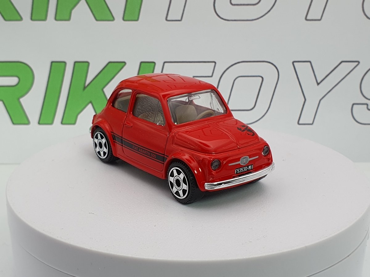 Fiat 500 F Abarth Burago 1/40 Rosso - RikiToys - Burago#