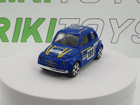 Fiat 500 F Abarth n.188 Burago 1/40 Blu - RikiToys - Burago#