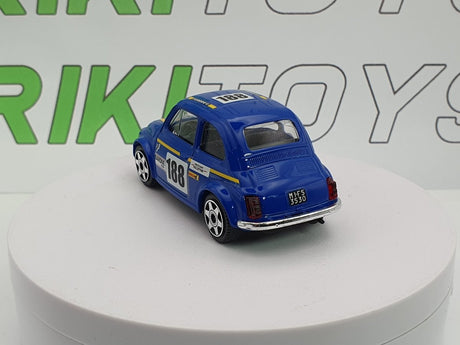 Fiat 500 F Abarth n.188 Burago 1/40 Blu - RikiToys - Burago#