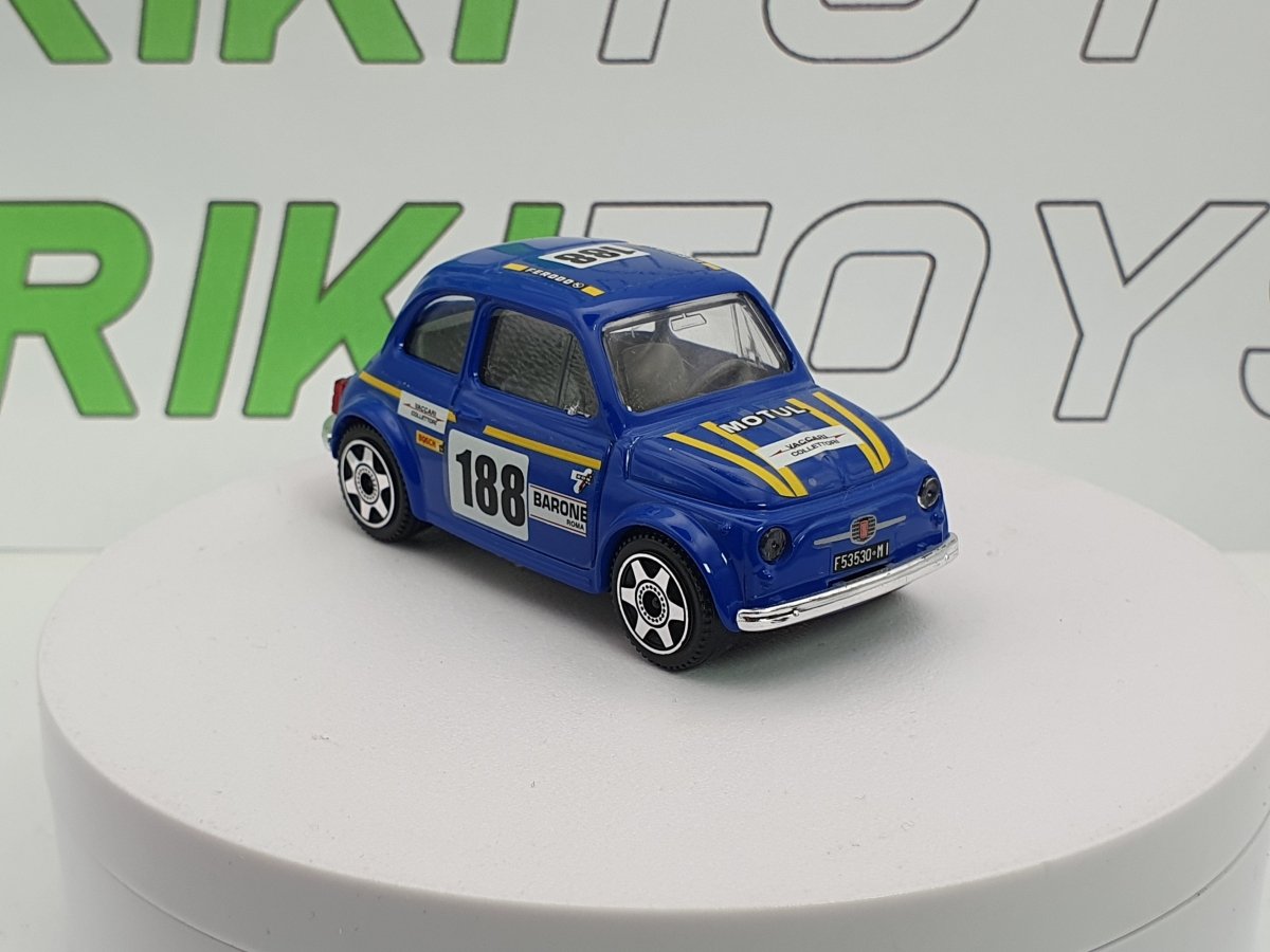 Fiat 500 F Abarth n.188 Burago 1/40 Blu - RikiToys - Burago#