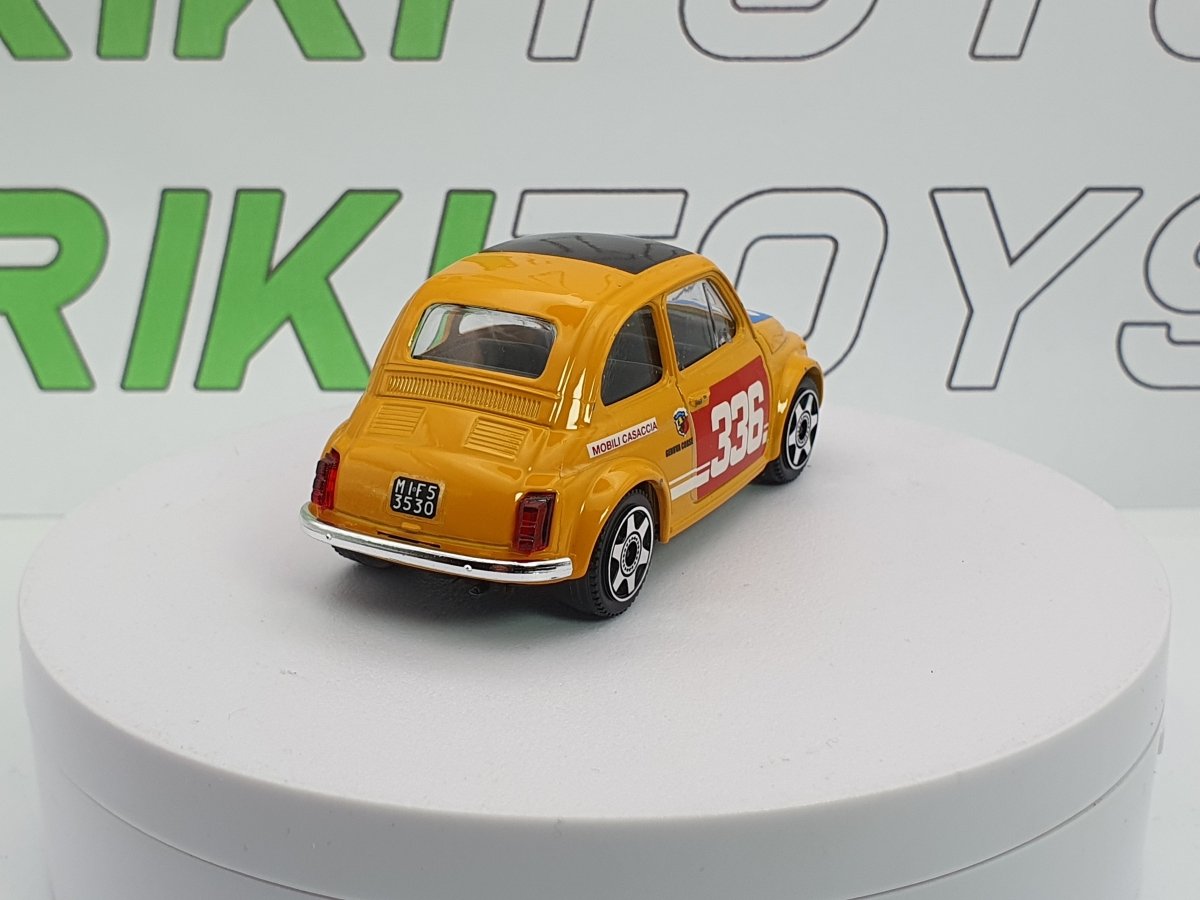 Fiat 500 F Abarth n.336 Burago 1/40 Giallo - RikiToys - Burago#