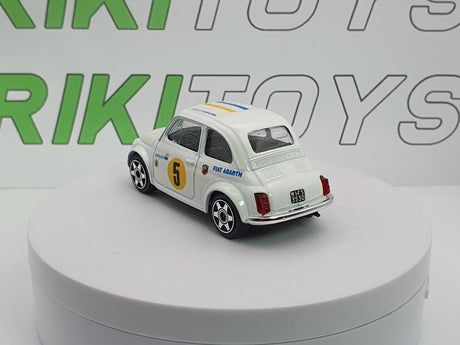 Fiat 500 F Abarth n.5 Burago 1/40 Bianco - RikiToys - Burago#