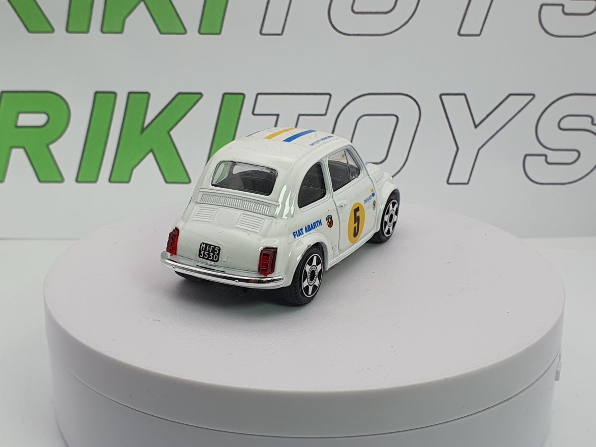 Fiat 500 F Abarth n.5 Burago 1/40 Bianco - RikiToys - Burago#