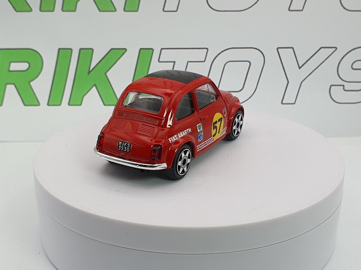 Fiat 500 F Abarth n.57 Burago 1/40 Rosso - RikiToys - Burago#