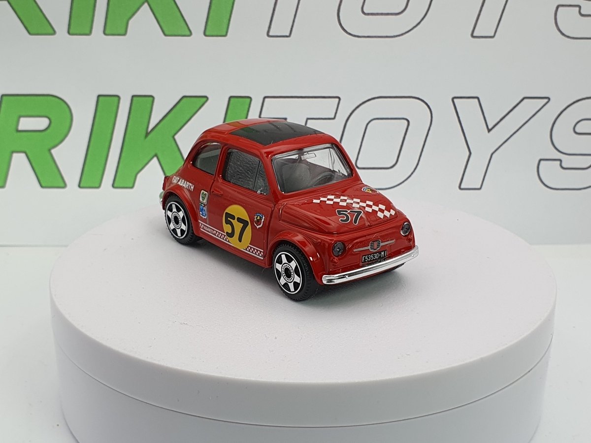 Fiat 500 F Abarth n.57 Burago 1/40 Rosso - RikiToys - Burago#