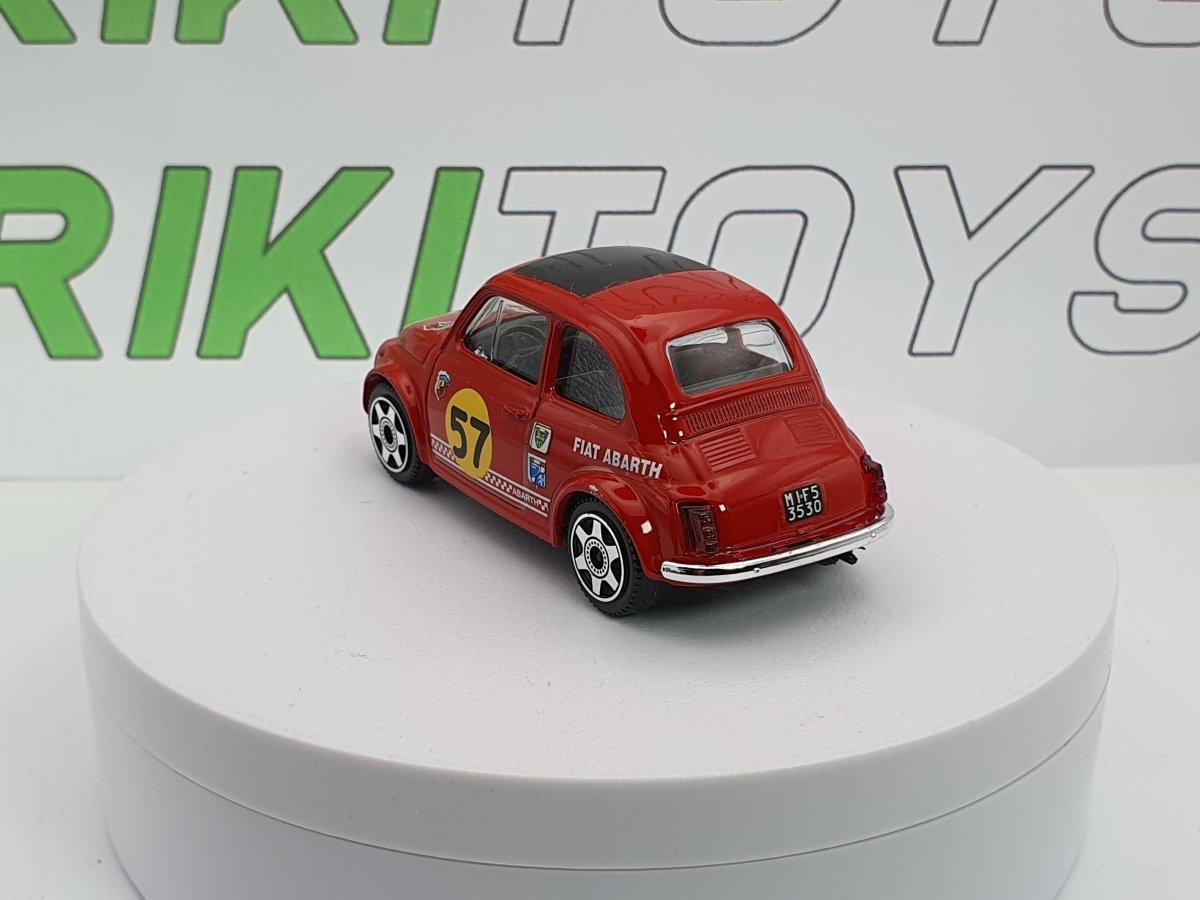 Fiat 500 F Abarth n.57 Burago 1/40 Rosso - RikiToys - Burago#