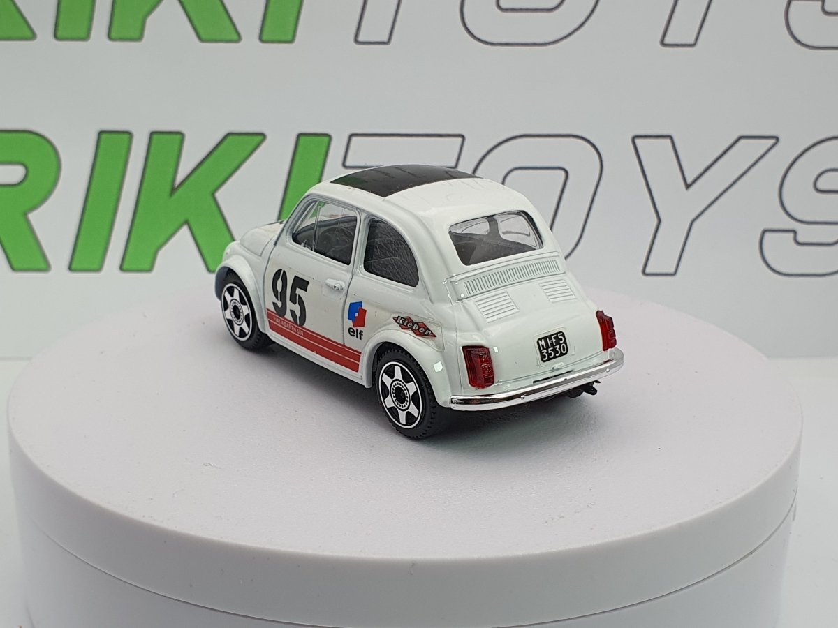 Fiat 500 F Abarth. n.95 Burago 1/40 Bianco - RikiToys - Burago#