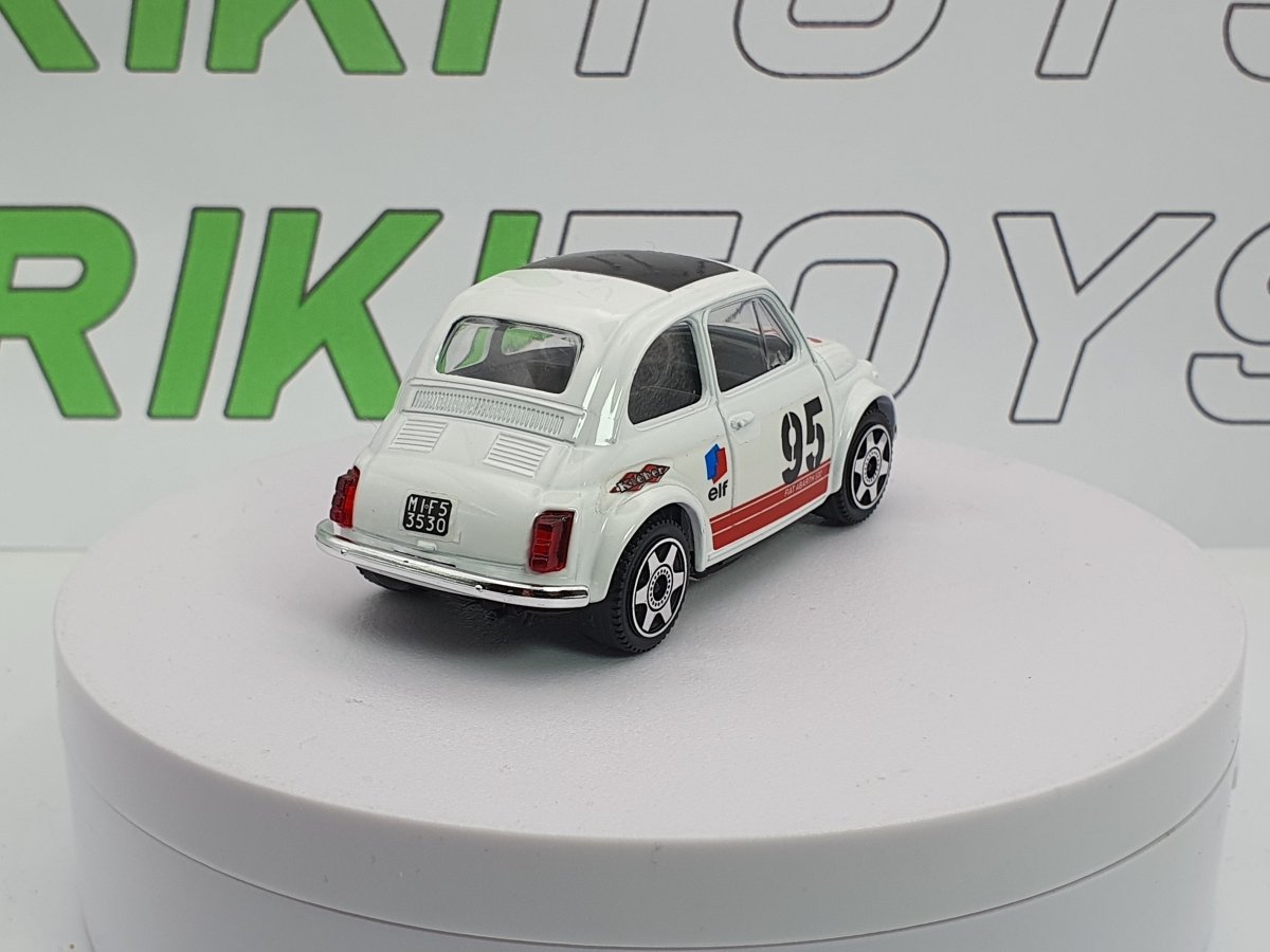 Fiat 500 F Abarth. n.95 Burago 1/40 Bianco - RikiToys - Burago#