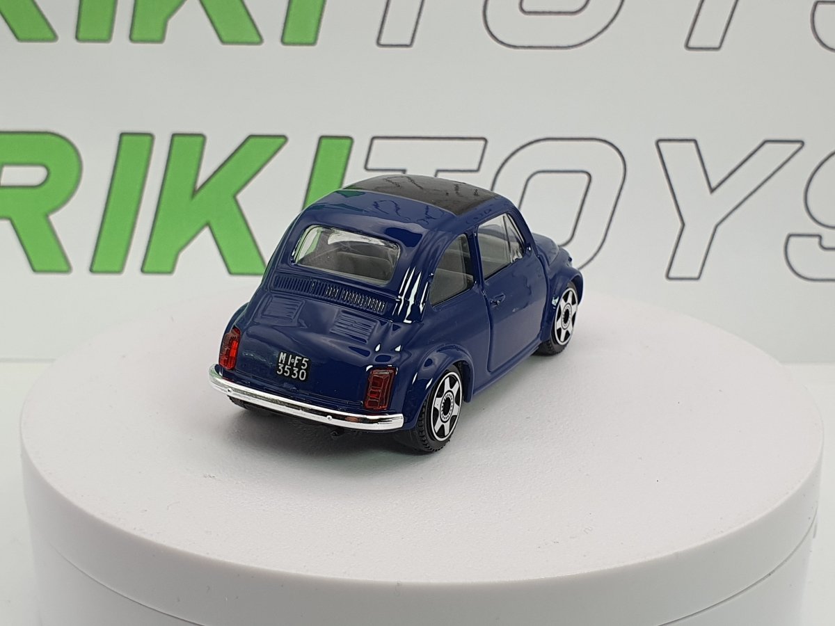 Fiat 500 F Burago 1/40 Blu - RikiToys - Burago#