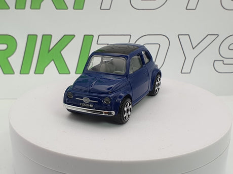 Fiat 500 F Burago 1/40 Blu - RikiToys - Burago#