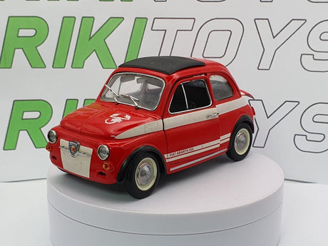 Fiat 595 Abarth Burago 1/21 Rosso - RikiToys - Burago#