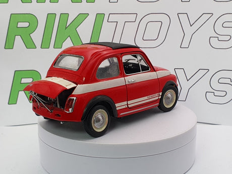 Fiat 595 Abarth Burago 1/21 Rosso - RikiToys - Burago#