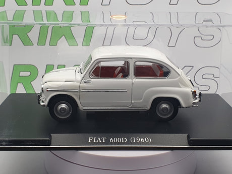 Fiat 600 D 1960 Leo Model 1/24 Bianco - RikiToys - Leo Model#