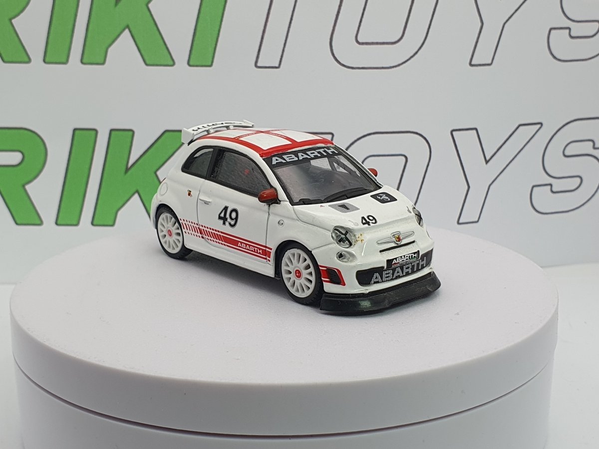 Fiat Abarth 595 N 49 Burago 1/43 Bianco - RikiToys - Burago#