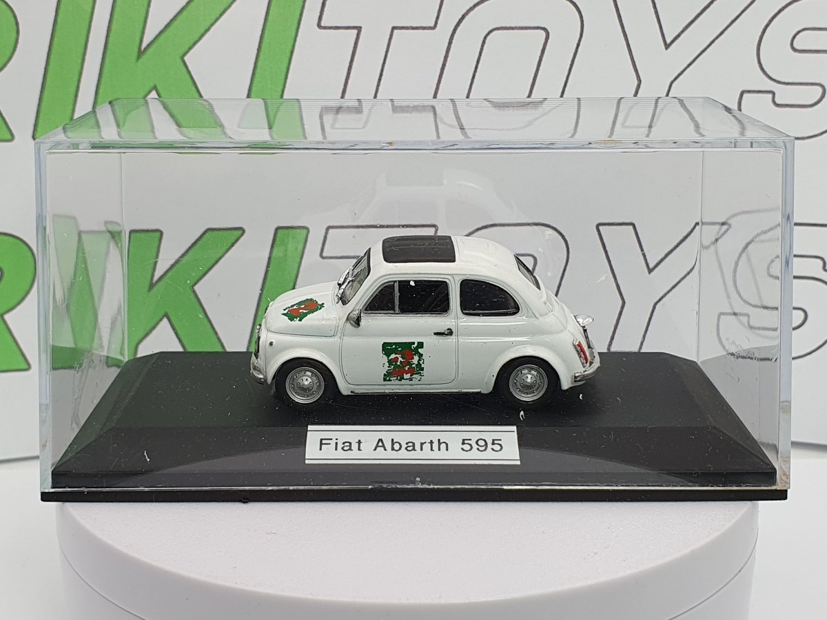 Fiat Abarth 595 Universal Hobbies 1/43 Bianco - RikiToys - UniversalHobbies#