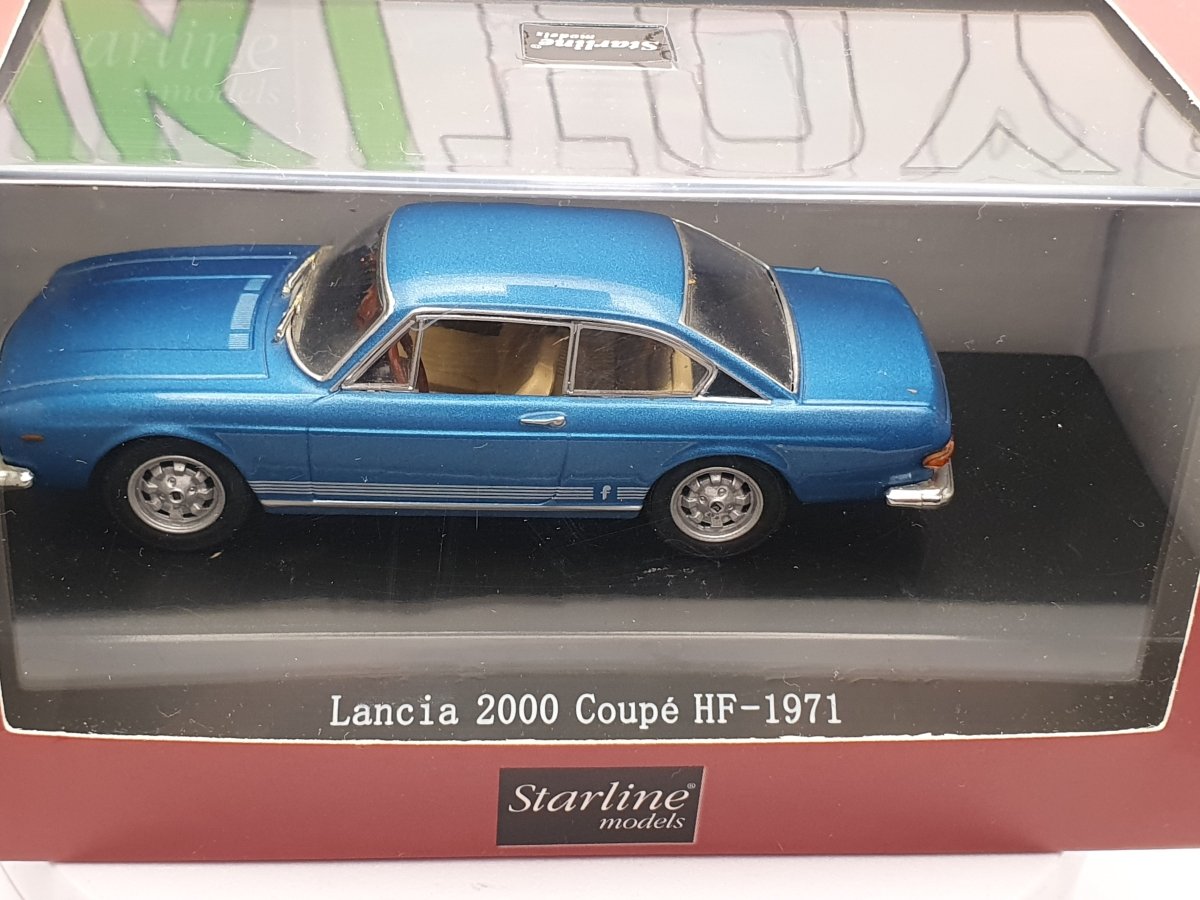 Lancia 2000 Coupè HF 1971 Starline 1/43 Blu - RikiToys - Starline#