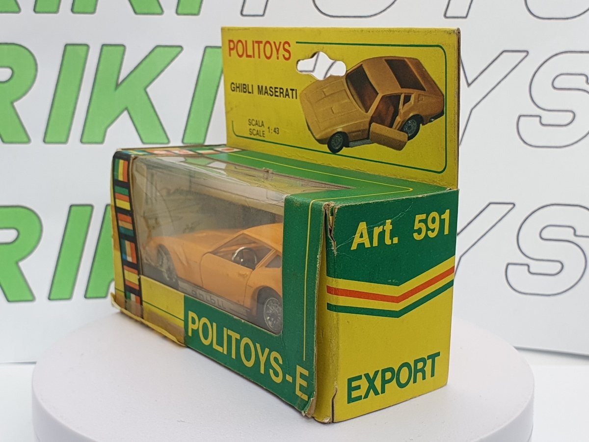 Maserati Ghibli Politoys 1/43 Giallo - RikiToys - Politoys#