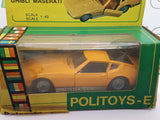 Maserati Ghibli Politoys 1/43 Giallo - RikiToys - Politoys#