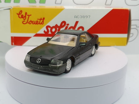 Mercedes SL 500 Hardtop (1989) Solido 1/43 Nero - RikiToys - Solido#