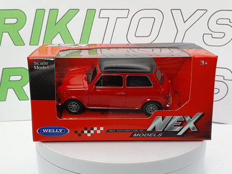 Mini Cooper Innocenti 1300 Welly 1/35 Rosso/nero - RikiToys - Welly#