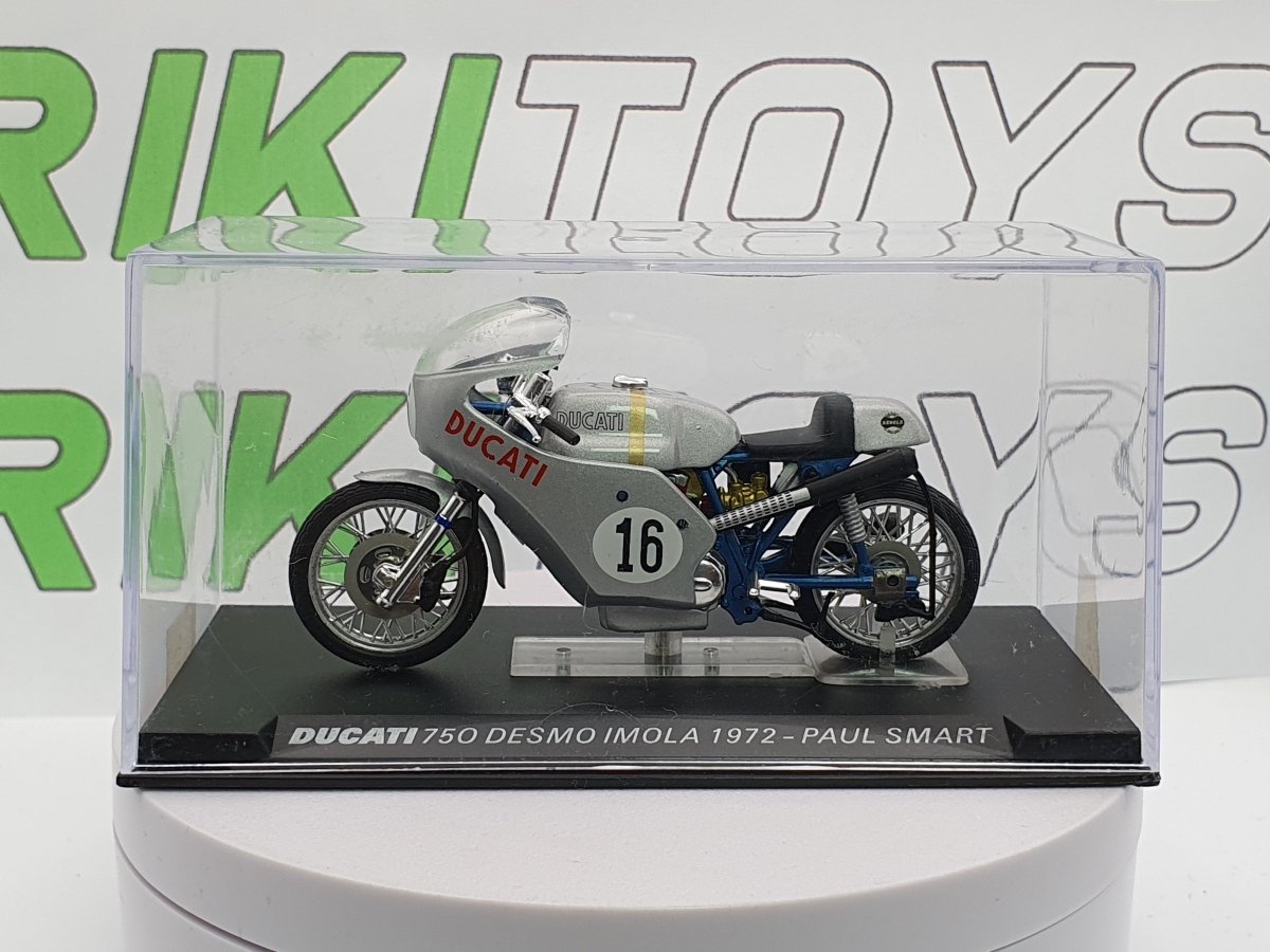 Moto Ducati 750 Desmo (1972) Edicola 1/24 Argento - RikiToys - Edicola#