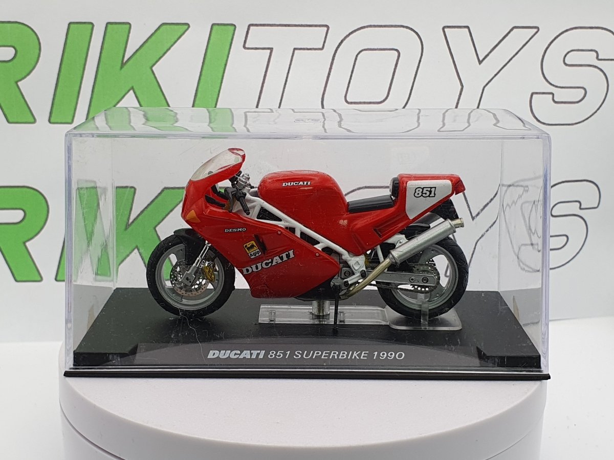 Moto Ducati 851 Superbike (1990) Edicola 1/24 Rosso - RikiToys - Edicola#