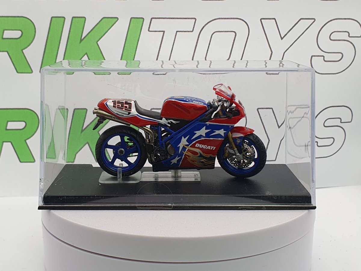 Moto Ducati 998 Bostrom (2002) Edicola 1/24 Rosso - RikiToys - Edicola#