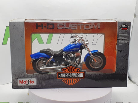 Moto Harley Davidson 2009 FX DFSE CVO FAT BOB Maisto 1/18 - RikiToys - Maisto#