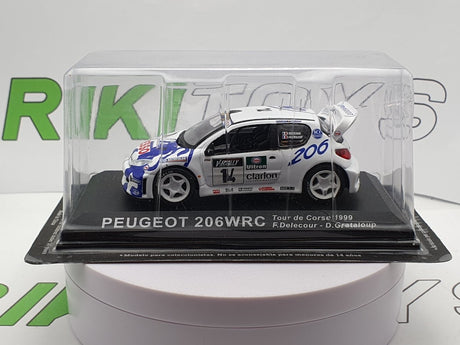 Peugeot 206 WRC (1999) Edicola 1/43 Bianco - RikiToys - Edicola#