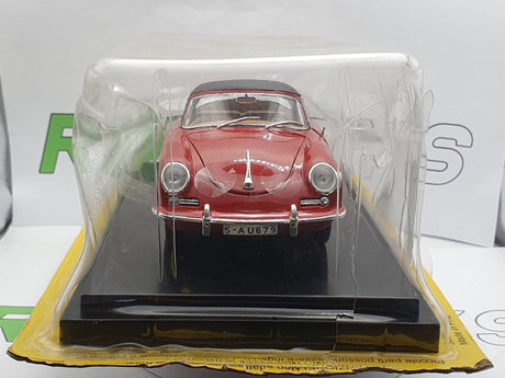 Porsche 356 Cabrio Edicola 1/24 Rosso - RikiToys - Edicola#