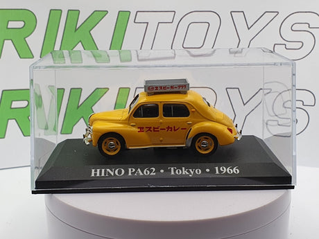 Renaul 4 CV Hino Taxi Tokyo(1966) Edicola 1/43 Giallo - RikiToys - Edicola#